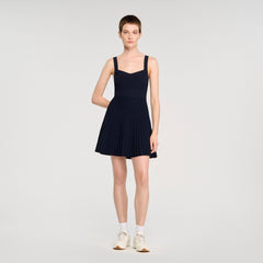 Sandro / Mini knit dress Navy Blue