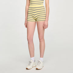 Sandro / Striped knit shorts Light Yellow