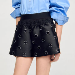 Sandro / Rhinestone shorts Black