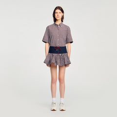 Sandro / Checked skort Brown