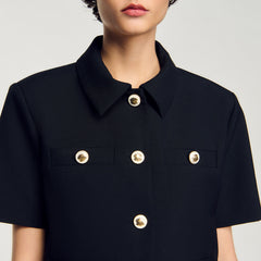 Sandro / Short-sleeved jacket Black