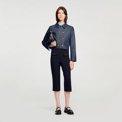 Sandro / Denim tailored jacket Deep Blue