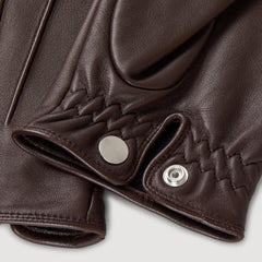 Sandro / Leather gloves Black Brown