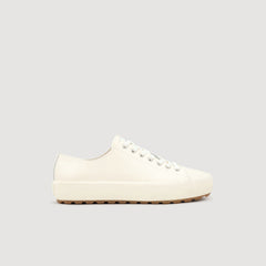 Sandro / Low-top split leather trainers Off White