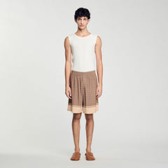 Sandro / Patterned Flowy Bermuda shorts Hazel