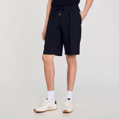 Sandro / Jersey Bermuda shorts Black
