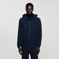 Sandro / Technical fabric jacket Navy Blue