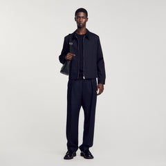 Sandro / Cotton jacket Navy Blue