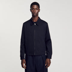 Sandro / Cotton jacket Navy Blue