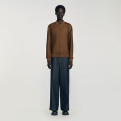 Sandro / Zip-up jacket Tobacco Brown
