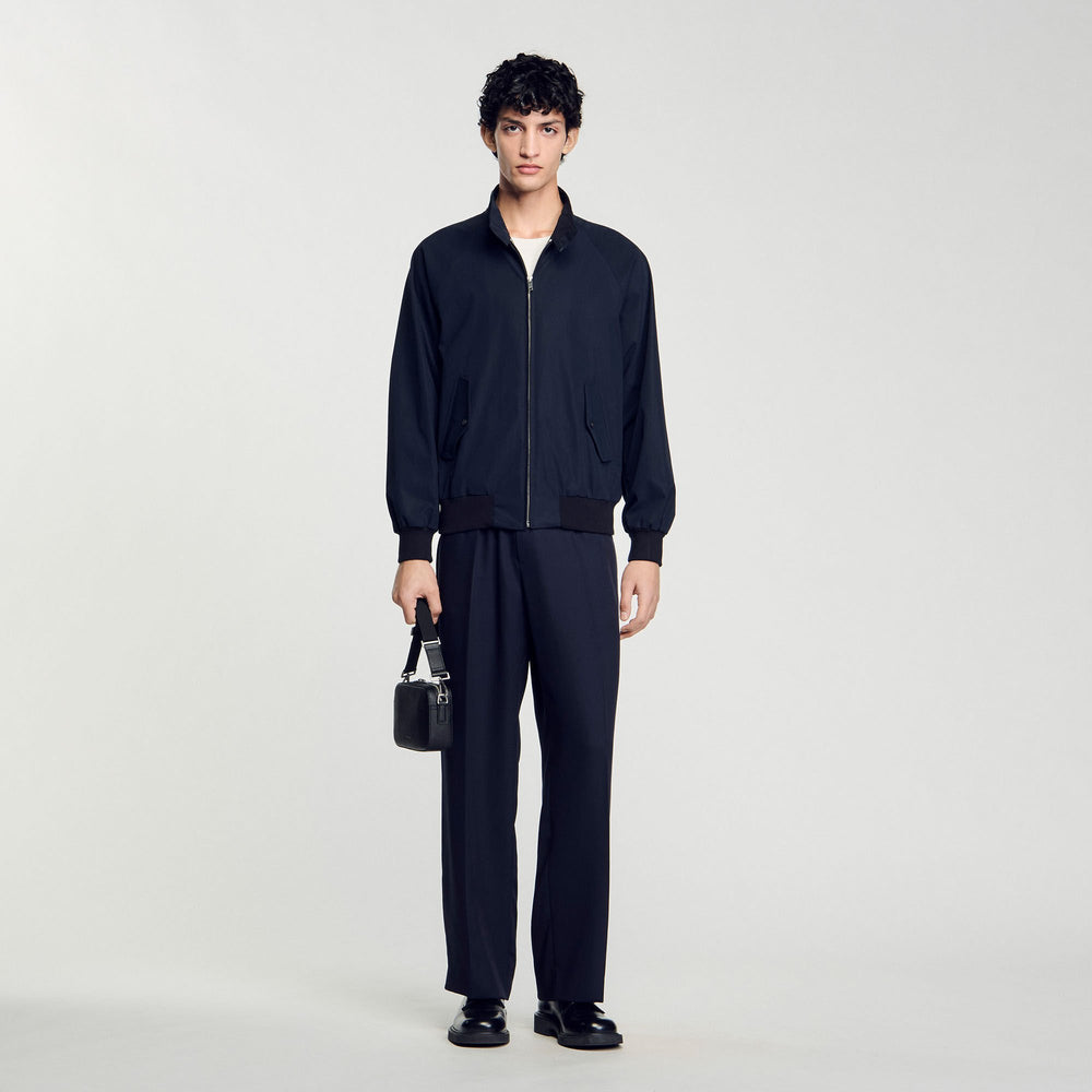 Sandro / High-neck jacket Midnight Blue