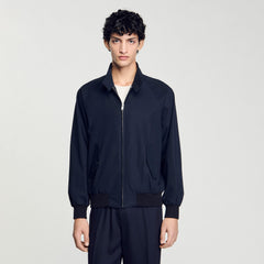 Sandro / High-neck jacket Midnight Blue