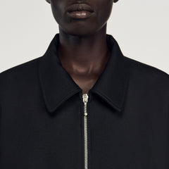 Sandro / Zip-up jacket Black
