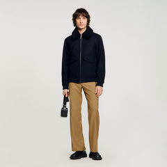 Sandro / Zip-up jacket Navy Blue