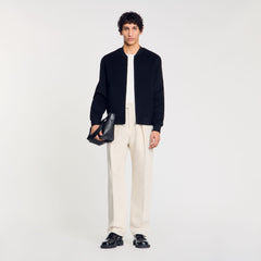 Sandro / Double-faced wool jacket Black