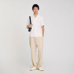 Sandro / Shark collar shirt Optic White