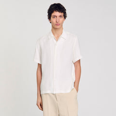 Sandro / Shark collar shirt Optic White