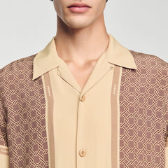 Sandro / Short-sleeved patterned shirt Hazel