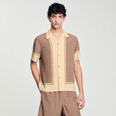 Sandro / Short-sleeved patterned shirt Hazel