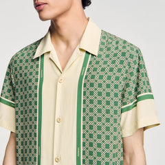 Sandro / Short-sleeved patterned shirt Super Green