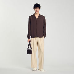 Sandro / Flowy shirt Moka.