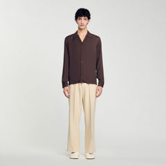Sandro / Flowy shirt Moka.