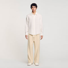 Sandro / Linen shirt Ivory.