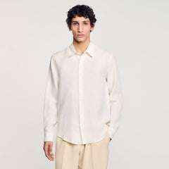 Sandro / Linen shirt Ivory.