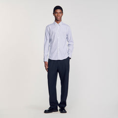 Sandro / Striped shirt Midnight Blue