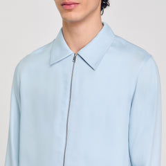 Sandro / Zip-up shirt Blue Sky