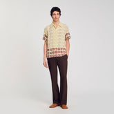 Sandro / Floral motif shirt Oats