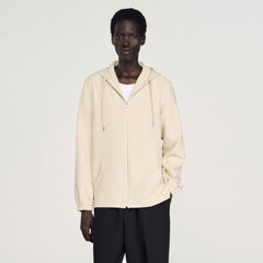 Sandro / Hooded shirt jacket Putty