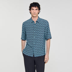 Sandro / Rope print shirt Navy Blue
