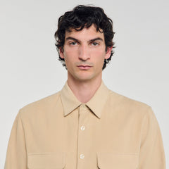 Sandro / Flannel shirt Beige