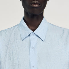 Sandro / Crinkled effect shirt Sky Blue