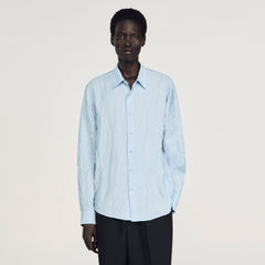 Sandro / Crinkled effect shirt Sky Blue