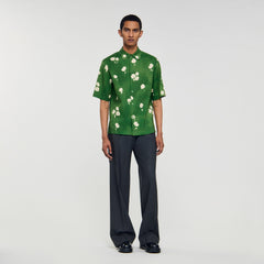 Sandro / Floral motif shirt Lime