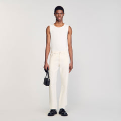 Sandro / Regular jeans Ivory.