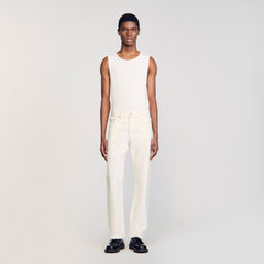 Sandro / Regular jeans Ivory.