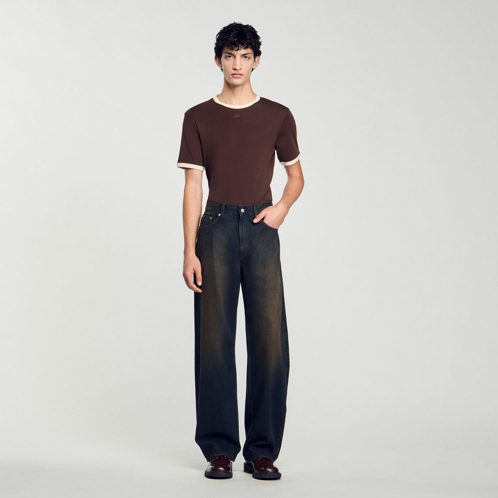 Sandro / Baggy jeans Moka.