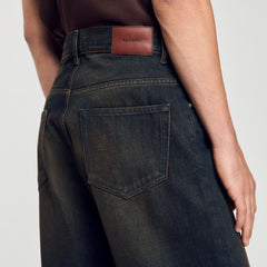 Sandro / Baggy jeans Moka.