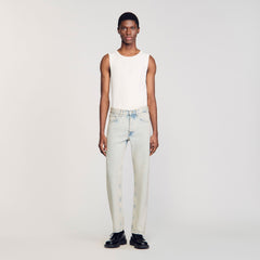 Sandro / Regular faded jeans Blue Vintage - Denim