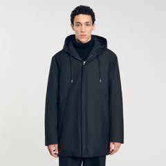 Sandro / Hooded parka with zip Black