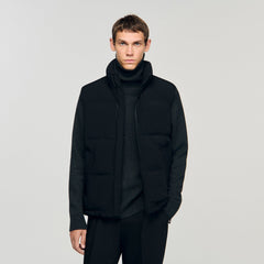 Sandro / Sleeveless technical puffer Black