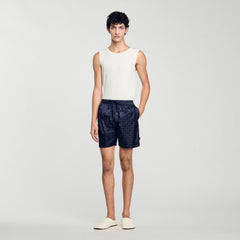 Sandro / Square Cross swim shorts Midnight Blue