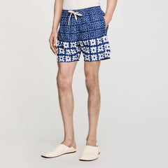 Sandro / Floral print swim trunks Midnight Blue