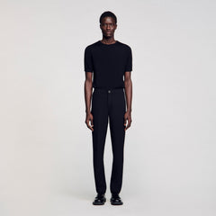 Sandro / Jersey trousers Black