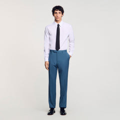 Sandro / Wool suit trousers Thunderstorm Blue