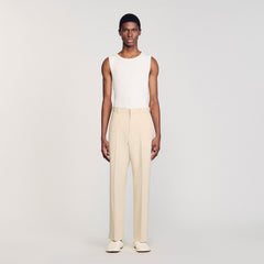 Sandro / Wool suit trousers Oats