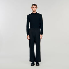 Sandro / Wide-leg trousers Black
